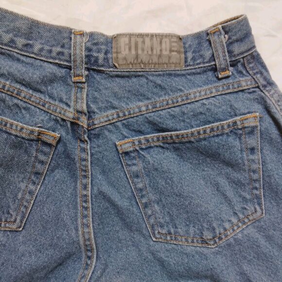 Vintage Gitano Shorts High Rise Mom Denim Cuffed Womens Size 8 - Picture 7 of 7